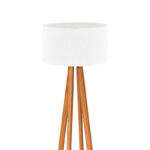 Floor lamp Flordel E27 natural color wood D38.5x116cm - Image 2
