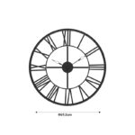 Wall clock Tikter black metal D69.5x4cm - Слика 3