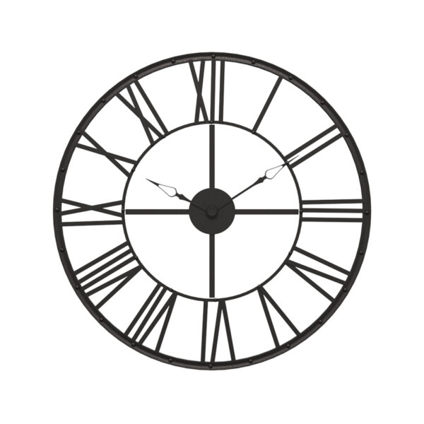 Wall clock Tikter black metal D69.5x4cm