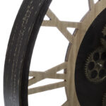 Wall clock Paul black-natural metal-mdf D57x6cm - Слика 2