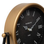 Table clock Clocky black-golden metal-mdf 26.5x7x26.5cm - Слика 2