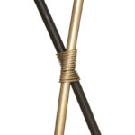 Wall deco Leefle black-golden metal 46.5x3x112.5cm - Слика 3