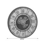 Wall clock Jellar bronze metal D57x7cm - Image 3