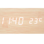 Table clock Gamiel natural color mdf 15x4x7cm - Image 2