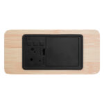 Table clock Gamiel natural color mdf 15x4x7cm - Image 3