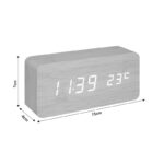 Table clock Gamiel natural color mdf 15x4x7cm - Image 5