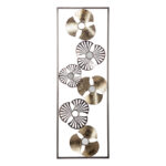 Wall deco Blomma antique golden metal 31x3.5x90cm - Слика 2