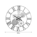 Wall clock Isea golden-black metal D90x4.5cm - Слика 5