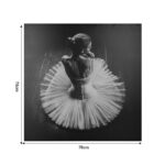 Wall art canvas Dancer mdf 78x3x78cm - Слика 2