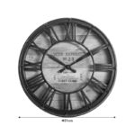 Wall clock Robin antique bronze pp D21x5cm - Image 3