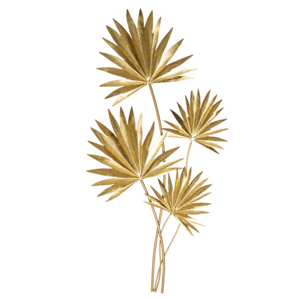 Wall deco Feelty golden metal 36.5x2x73cm