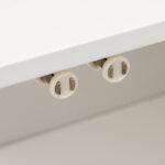 Bathroom cabinet-counter Derfen mdf in white-natural color 70x33x80cm - Image 3