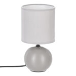 Table lamp PWL-1210 E14 ceramic in grey color D13x25cm