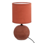 Table lamp PWL-1210 E14 ceramic in terracotta color D13x25cm