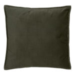 Deco cushion Derfon in khaki color 55x55cm