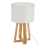 Table lamp Kressou pine wood in natural color D20x34.5cm