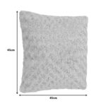 Deco cushion Luxir in light grey color 45x45cm - Image 6