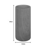 Vase Joefer ceramic in natural color D9.5x20cm - Image 3