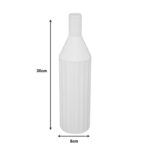 Vase Drego ceramic in beige color D8x30cm - Image 2