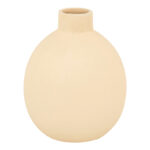 Vase Rozerie ceramic in cream color D14,5x18cm