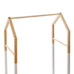 Children's hanger Holen pine wood in natural and white color 60x37x100cm - Слика 2