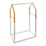 Детска закачалка од бор Холен во природна и бела боја 60x37x100 см