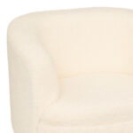 Children's armchair Kidopo teddy fabric in cream color 41.5x36x45cm - Слика 2