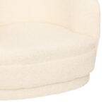 Children's armchair Kidopo teddy fabric in cream color 41.5x36x45cm - Слика 3