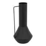 Vase Genmary metal in black color D17x34.5cm