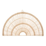Wall deco Padma pe rattan in natural color 60.7x1.5x35.5cm