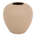 Vase Vegen ceramic in beige color D22x24cm