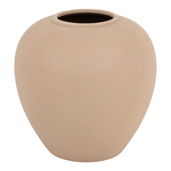 Vase Vegen ceramic in beige color D22x24cm