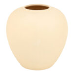 Vase Vegen ceramic in cream color D22x24cm