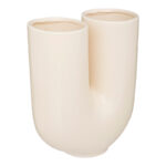 Vase Dorta ceramic in cream color 21x11.4x25cm