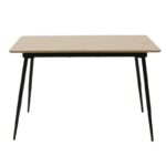 Dining table Shazam-Tania 7pcs polymorphic-opening MDF sonoma-dark grey 120-160x80x76cm - Слика 6
