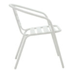 Ensure-Tade dining table set of 5 metal in white shade - Слика 4