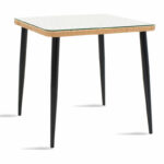 Naoki dining set 5pcs metal-black-pe natural - Слика 2