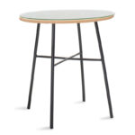 Dining set 3pcs Gaus-Naoki metal black-pe natural. - Слика 2