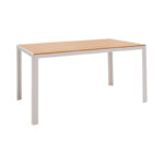 Garden dining set Zacreta-Nares 7-piece aluminum-textilene in white shade - Слика 5