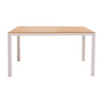 Garden dining set Zacreta-Nares 7-piece aluminum-textilene in white shade - Слика 6