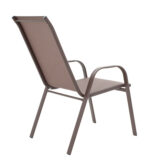 Dining table Ensure-Calan set 5pcs metal-textilene brown - Слика 3