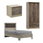 Comfort student bedroom furniture package set of 3 pcs - Слика 2