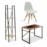 Пакет студентски канцелариски мебел Ramon-Julita-Zayn сет од 3 парчиња 90x60x70 см