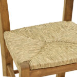 Coffee shop chair with mat Crossed walnut wood 42x40x89cm - Image 5