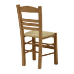 Coffee shop chair with mat Ronson-Charchie walnut wood 42x40x89cm - Image 2