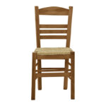 Coffee shop chair with mat Ronson-Charchie walnut wood 42x40x89cm - Image 4