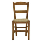 Coffee shop chair with mat Syror-Charchie walnut wood 42x40x89cm - Image 4