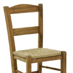 Coffee shop chair with mat Syror-Charchie walnut wood 42x40x89cm - Image 6