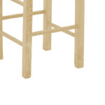 Coffee shop stool without width with mat Bodier-Charchie I unpainted wood 35x35x78cm - Слика 5