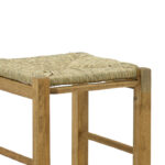 Coffee shop stool without width with mat Bodier-Charchie I walnut wood 35x35x78cm - Слика 4
